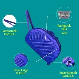 Pack for Your Next Adventure with Backpack villa 60 L Strolley Duffel Bag with Plastic Wheel | Set of 4 | Travel Bag | Duffel Bag | Vacation Bag | Blue