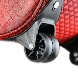 Pack for Your Next Adventure with Backpack villa 60 L Strolley Duffel Bag with Plastic Wheel | Set of 4 | Travel Bag | Duffel Bag | Vacation Bag | Red