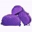 Pack For Your Next Adventure With Backpack Villa 60 L Strolley Duffel Bag With Plastic Wheel | Set Of 3| Travel Bag | Duffel Bag | Vacation Bag | Purple