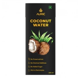 Auric Tender Coconut Water | No Added Sugar and Flavor | 200ml  | Pack of 27