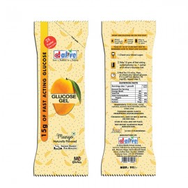 D-Alive Fast Acting Glucose Gel  (Mango 90g) - Total 3 Pocket Size Sachets 30g each