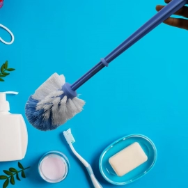 Plastic Round Toilet Cleaner Brush Plastic Bathroom Cleaner 