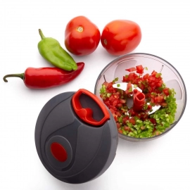 Manual Food Chopper, Compact & Powerful Hand Held Vegetable Chopper/Blender
