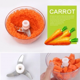 Manual Food Chopper, Compact & Powerful Hand Held Vegetable Chopper/Blender