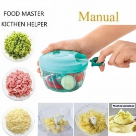 Manual Food Chopper, Compact & Powerful Hand Held Vegetable Chopper/Blender