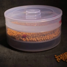 Plastic 3 Compartment Sprout Maker | White