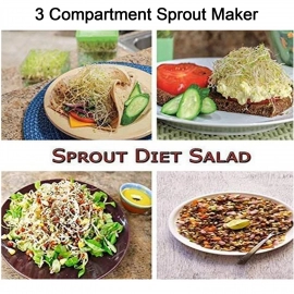 Sprout Maker 3 Bowl Sprout Maker for Home | 3 Layer