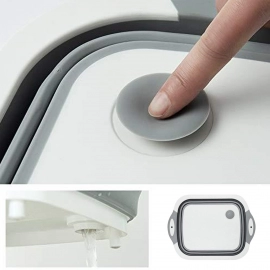 Collapsible Cutting Board With Dish Tub Basket