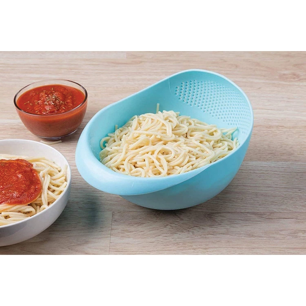 Kitchen Plastic big Rice Bowl Strainer Perfect Size for Storing and Straining