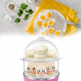 Multi-Function 2 Layer 14 Egg Cooker Boilers and Steamer