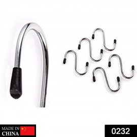 Heavy Duty S-Shaped Stainless Steel Hanging Hooks | 5 pcs