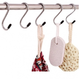 Heavy Duty S-Shaped Stainless Steel Hanging Hooks | 5 pcs