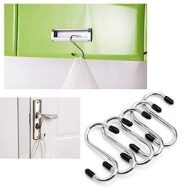 Heavy Duty S-Shaped Stainless Steel Hanging Hooks | 5 pcs