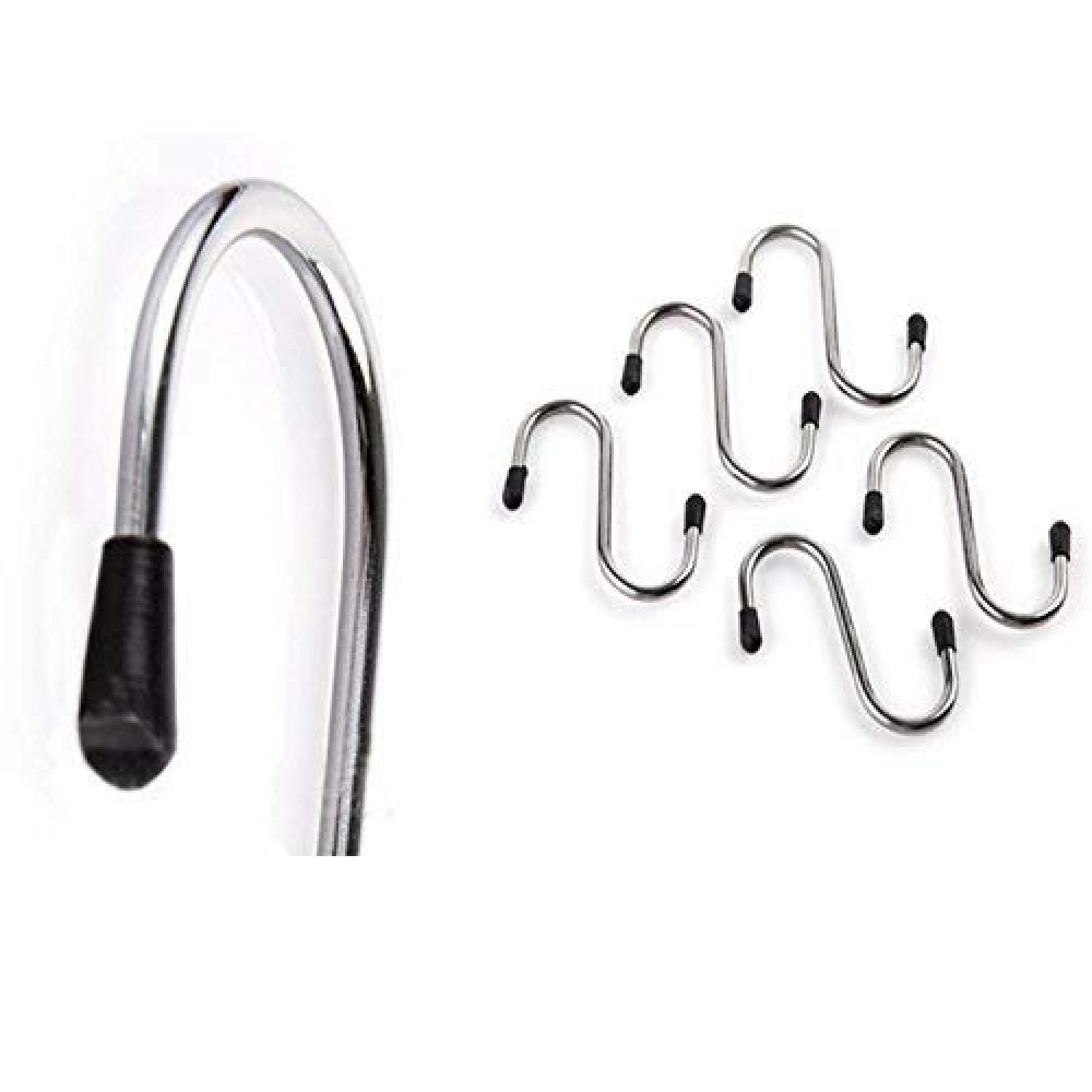 Heavy Duty S-Shaped Stainless Steel Hanging Hooks | 5 pcs