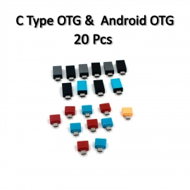 OTG Type C and USB to Micro USB Adapter for Android Mobile