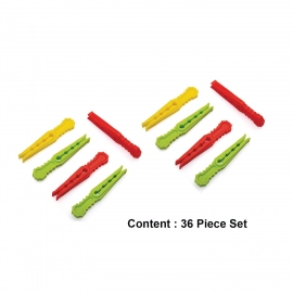 Multipurpose Plastic Cloth Hanging Pegs / Clips | 36 pcs