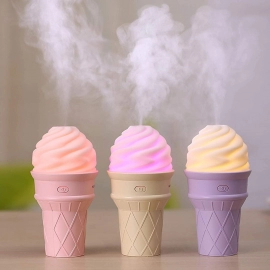 Ice Cream Design LED Humidifier For Freshening Air and Fragrance | Multicoloured