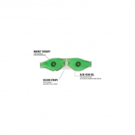 Cold Eye Mask With Stick On Straps | Green