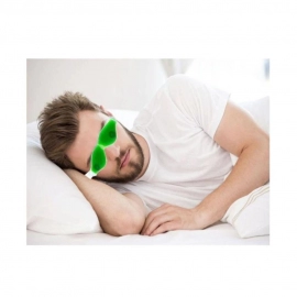 Cold Eye Mask With Stick On Straps | Green