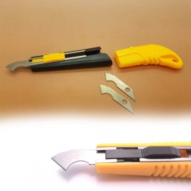 Multi-Use Plastic Cutter With Plastic Cutting Blade and Precision Knife Blade