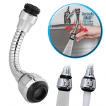 Flexible 360 Degree Stainless Steel Faucet Turbo Flex Sprayer Water Extender