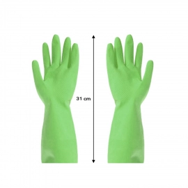 Multipurpose Cleaning Rubber Hand Gloves | Green | 1 PC