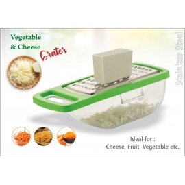 Cheese Grater / Slicer / Chopper With Stainless Steel Blades