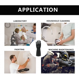 Multipurpose Natural Gum Rubber Reusable Cleaning Gloves