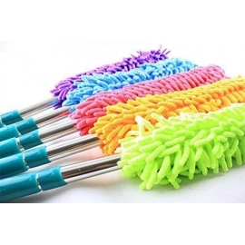 Multipurpose Microfiber Cleaning Duster With Extendable Telescopic Wall Hanging Handle