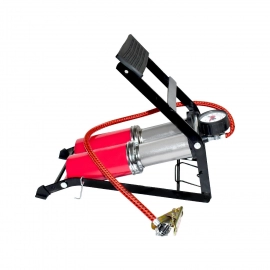 Dual Cylinder Foot Pump, Portable Floor Bike Pump, 150PSI Air Pump