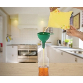 Silicone Funnel For Pouring Oil, Sauce, Water, Juice And Small Food Grains