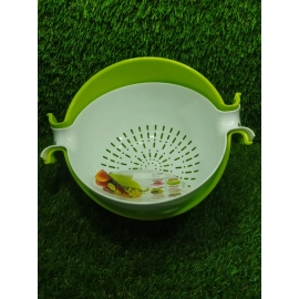 Multifunctional Washing Fruits and Vegetables Basket Strainer and Detachable Drain Basket Bowl