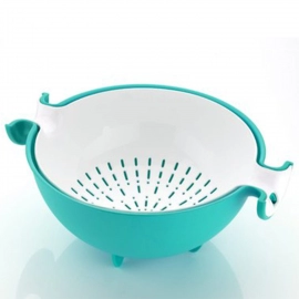 Multifunctional Washing Fruits and Vegetables Basket Strainer and Detachable Drain Basket Bowl