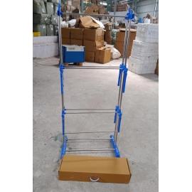 Stainless Steel Folding Double Supported 3 Layer Cloth Drying Stand