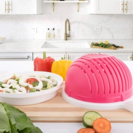 Plastic Wave Shape Easy Salad Maker Chopper Cutter