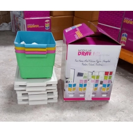 Multipurpose Modular Drawer Organizer Storage Box | 4 Layers