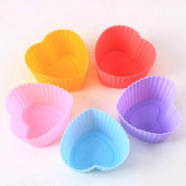 Silicone Loving Heart Shaped Baking Mold Fondant Cake Tool Chocolate Candy Cookies Pastry Soap Moulds