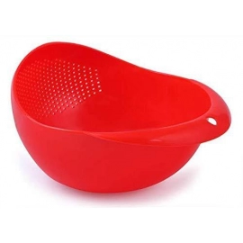 Multi Function with Integrated Colander Mixing Bowl Washing Rice, Vegetable and Fruits Drainer Bowl