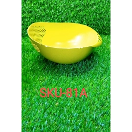 Multi Function with Integrated Colander Mixing Bowl Washing Rice, Vegetable and Fruits Drainer Bowl