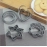Cookie Cutter Stainless Steel Cookie Cutter with Shape Heart Round Star and Flower | 12 Pieces