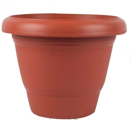 Garden Heavy Plastic Planter Pot / Gamla  (Brown, Pack of 1)