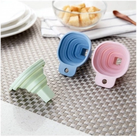 Flexible Silicone Foldable Kitchen Funnel for Liquid | Powder Transfer Hopper Food | Small