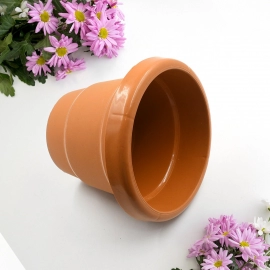 Home Garden Heavy Plastic Flower Planter Round  Pot/Gamla 13cm | Pack of 1