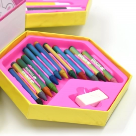 Colouring Combo Colors Box Color Pencil, Crayons, Water Color, Sketch Pens | Set of 46
