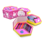 Colouring Combo Colors Box Color Pencil, Crayons, Water Color, Sketch Pens | Set of 46