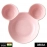 Unbreakable Plastic Mickey Shaped Kids Snack Serving Plate | Without Sticker