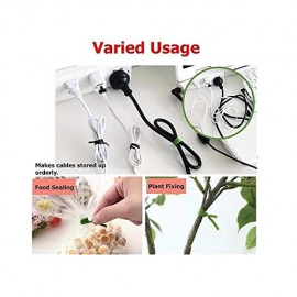 Plastic Twist Tie Wire Spool With Cutter For Garden Yard Plant 50m | Green