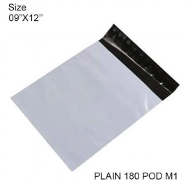 Tamper Proof Courier Bags(09X12 PLAIN 180 POD M1) | 100 pcs