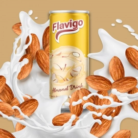 Flavigo Almond Drink Ice Cream Milkshake (180Ml) | Ice cream shakes