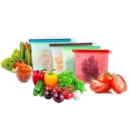 Reusable Silicone Airtight Leakproof Food Storage Bag | 1 ltr